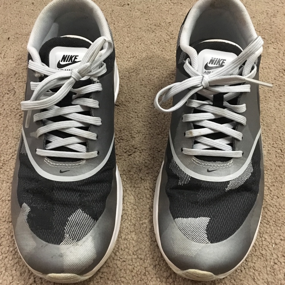 Nike Air Max Thea Platinum Black Wolf Grey Sz 8.5